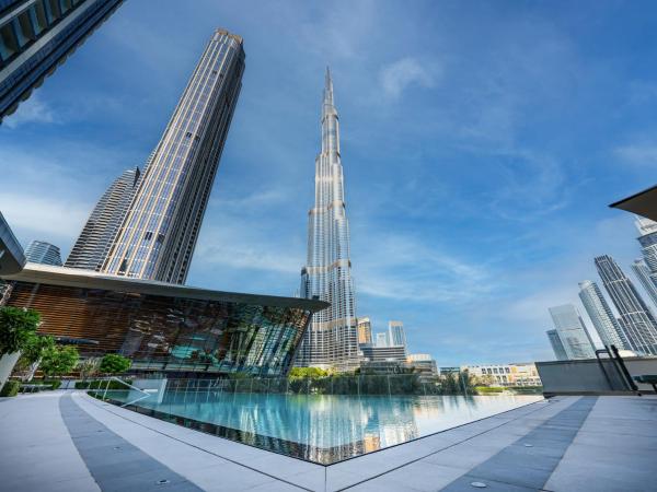 På billedet ses objektet EMAAR GRANDE - Elegant 1 Bedroom Apartment - Infinity Pool - 1min to Dubai Mall and Burj Khalifa beliggende i byen Dubai.