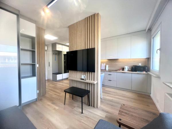 Na zdjęciu widoczny jest obiekt Apartament Kolejowa położony w mieście Mierki.