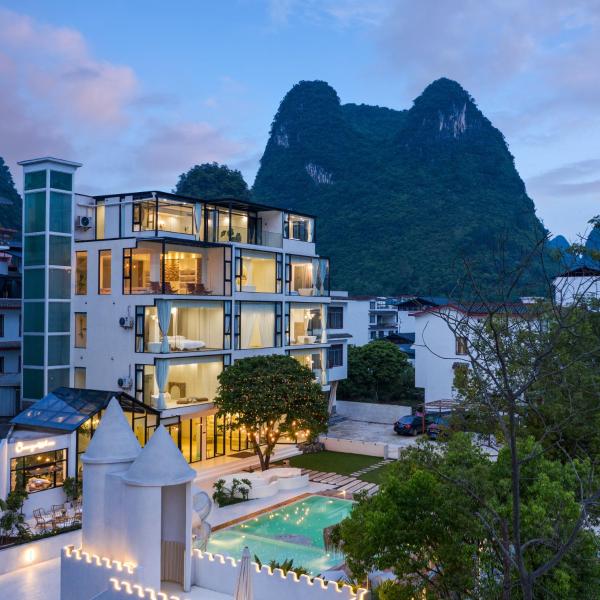 A la foto es mostra l'objecte Yangshuo OrangeWhite Resort-Close to Yulong River situat a la ciutat de Yangshuo.