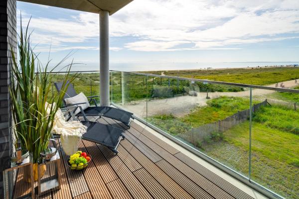 A la foto es mostra l'objecte BeachLoungeFour- 1 OG, Meerblick, Balkon, Kamin, Sauna situat a la ciutat de Olpenitz.
