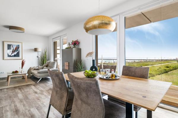 A la foto es mostra l'objecte BeachWaveTwo- 2OG, Meerblick, Balkon, Kamin, Sauna situat a la ciutat de Olpenitz.