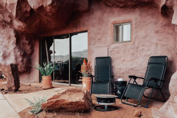A la foto es mostra l'objecte The Caves at Moab - At Private Riverside Ranch situat a la ciutat de Moab.