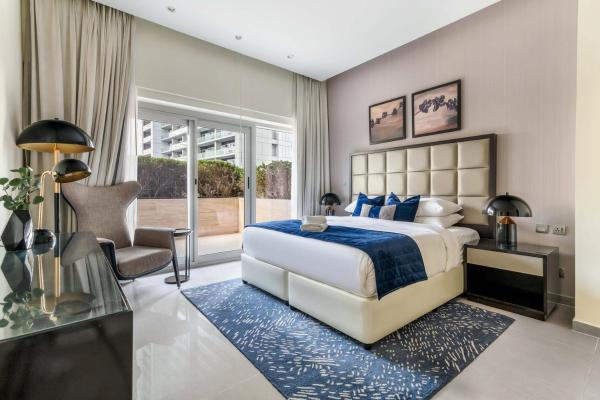 På billedet ses objektet GuestReady - Modern 1BR near Downtown Dubai beliggende i byen Dubai.