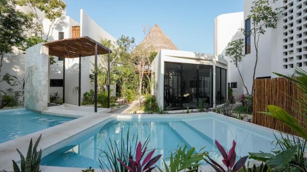 Na foto é possível ver o objeto Divine House with private roof and pool only 1km from the Beach localizado na cidade de Tulum.