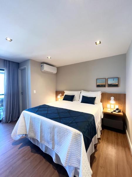 A la foto es mostra l'objecte Paradise Flat 1004 - Luxo com vista panorâmica para o mar completamente equipado e decorado situat a la ciutat de Natal.
