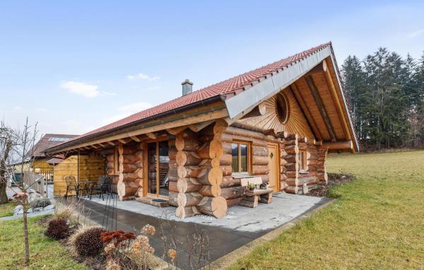На фото показан объект Blockhaus Chalet, расположенный в городе Kleinschönthal.