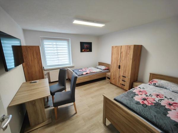A la foto es mostra l'objecte Moderne & Ruhige Unterkunft in Leuna für Arbeiter & Urlauber situat a la ciutat de Leuna.