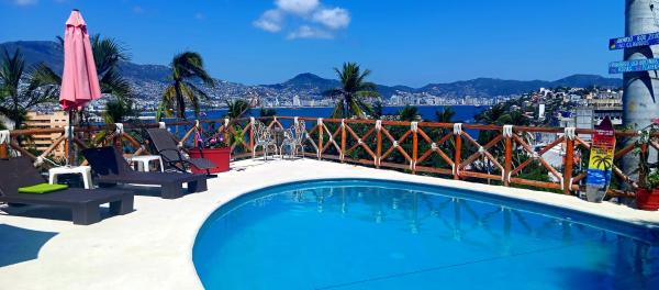 Na fotografii je vidět objekt Casa Breizh - Adult Only nacházející se ve městě Acapulco.