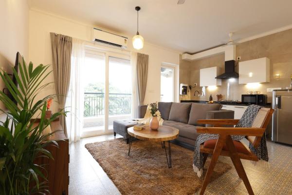 A la foto es mostra l'objecte La Serena 2 Luxury 1 BHK w Terrace in Calangute w Shared Pool situat a la ciutat de Calangute.