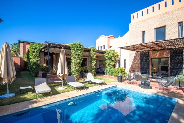Auf dem Foto ist das Objekt Amelkis golf villa 3 ch private pool in der Stadt Marrakesch zu sehen.