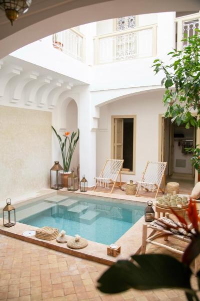 A la foto es mostra l'objecte Riad À l'ombre des Orangers situat a la ciutat de Marràqueix.