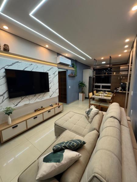 The photo shows the Flat Alter do chão - Ilha bela Residence located in the city of Alter do Chao.