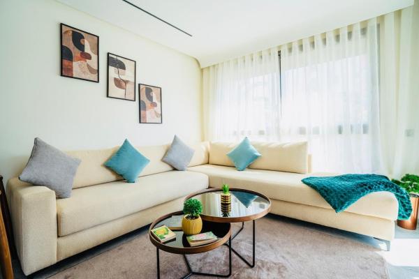 Luxurious Studio With View Gym Parking And Keyless Access - Casablanca