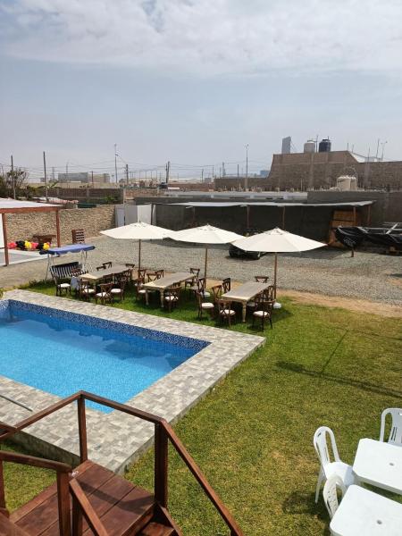 La photo montre l'objet casa de playa en lurin con piscina y parrilla situé dans la ville de La Planicie.