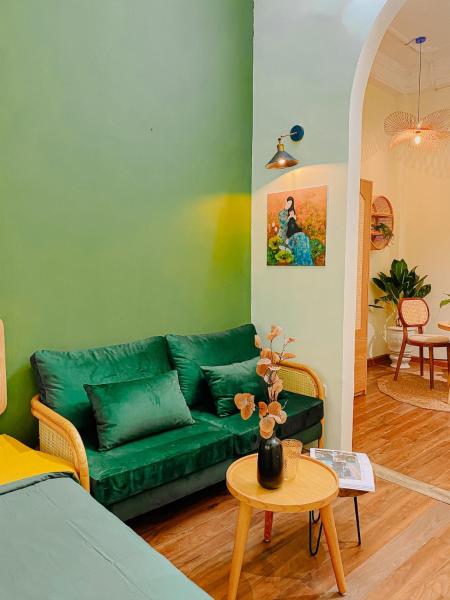 AnHouse - Rattan Apt -Balcony - 2mins toTrainStreet - Washer, Hanoi