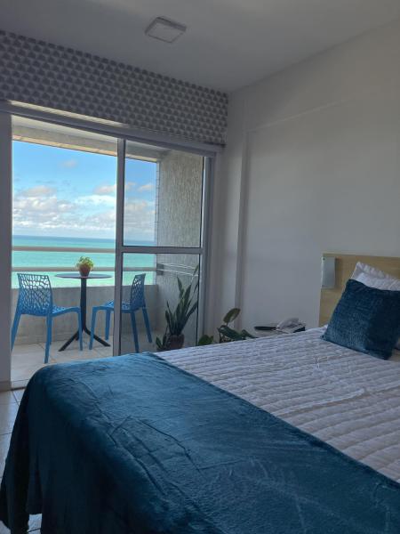 A la foto es mostra l'objecte Terrazo - Flat com vista mar pé na areia situat a la ciutat de Natal.