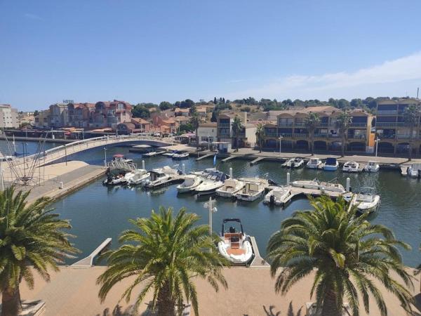 Studio 3 Pers à Gruissan - Vue Port - Parking - Climatisation Mobile - Fr-1-796-89 - Gruissan