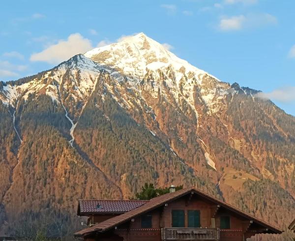 Photo 2 : Studio with balcony, Niesen view & free parking near Interlaken, Thunersee & Blausee