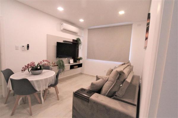 A la foto es mostra l'objecte Apto22-Lindo -3 quartos- em Santos-SP com ar condicionado situat a la ciutat de Santos.