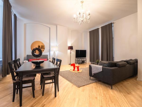 A la foto es mostra l'objecte Top Embassy Area, Spacious 2BR situat a la ciutat de Riga.