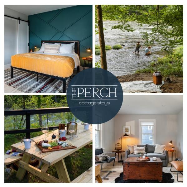 A la foto es mostra l'objecte Perch Cottages #15 - Mountain Views, Sauna, Private Creek Access situat a la ciutat de Shokan.