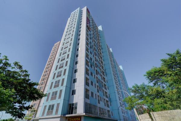 Na fotografii je vidět objekt OYO Life 92889 Apartement Grand Sentraland Karawang By A.t Room nacházející se ve městě Jaken 1.