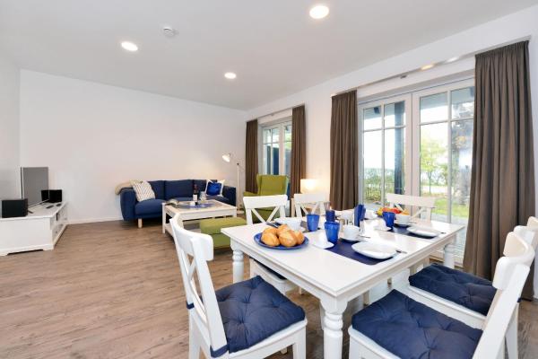 A la foto es mostra l'objecte Ferienwohnung Blaues Haus App 2 in Ralswiek situat a la ciutat de Ralswiek.