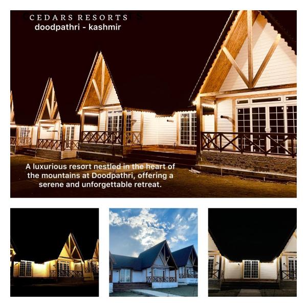 På billedet ses objektet CEDARS Resorts - Doodhpathri Kashmir beliggende i byen Mujhpathar.