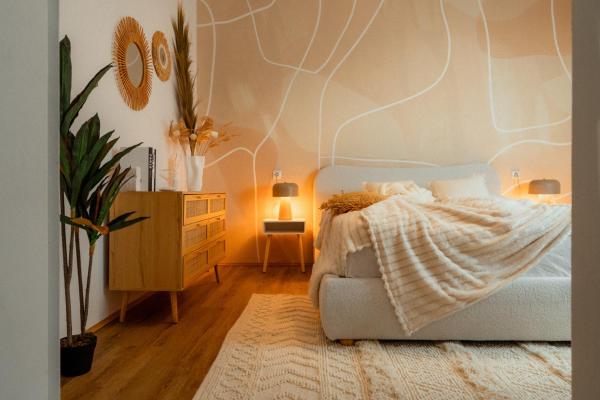 A la foto es mostra l'objecte NOOR - Boho Haven Designer Luxe - Central situat a la ciutat de Graz.