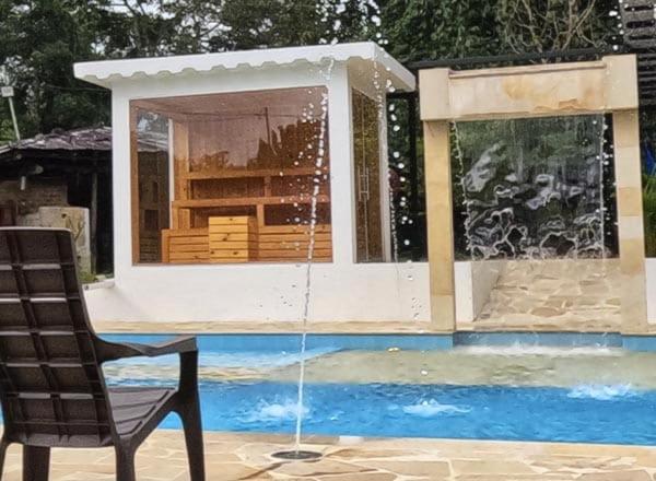 Na zdjęciu widoczny jest obiekt El Velero Ecolodge położony w mieście Villeta.