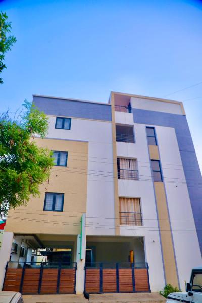 A la foto es mostra l'objecte Virksham Hotel situat a la ciutat de Singānallūr.