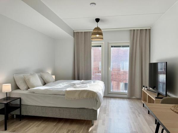 Na fotografii je vidět objekt Stylish Apartment In The Heart Of Oulu nacházející se ve městě Oulu.