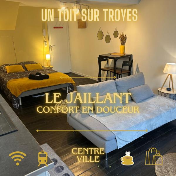 A la foto es mostra l'objecte Le Jaillant - Wifi - Centre Ville historique - Proche Gare situat a la ciutat de Troyes.
