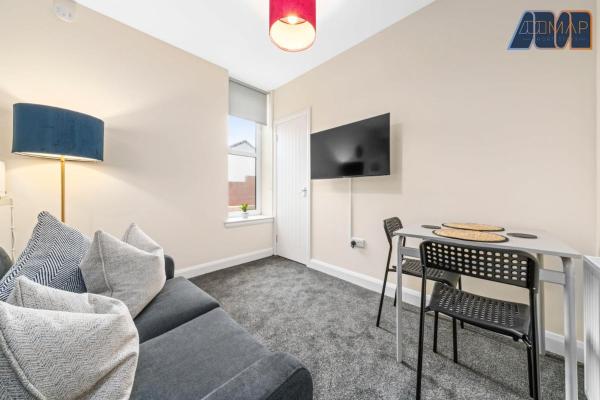 A la foto es mostra l'objecte 1 Bed Flat With Parking Sleeps 2 in Fife situat a la ciutat de Methil.
