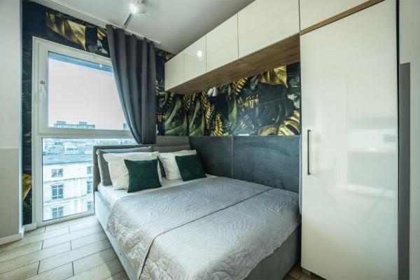A la foto es mostra l'objecte WiguryTower Apartaments 61 situat a la ciutat de Łódź.