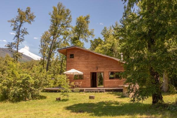 På billedet ses objektet Cabaña en Pucon beliggende i byen Pucón.