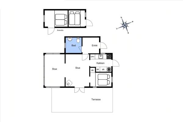 Na zdjęciu widoczny jest obiekt Nature-Rich 60S Holiday Home By Isefjord położony w mieście Kulhuse.
