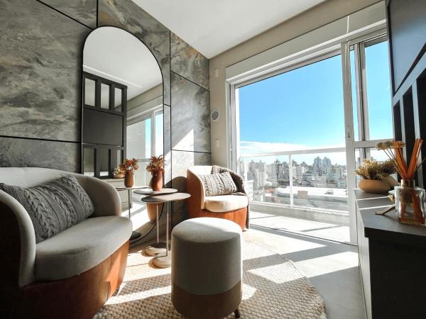 Na fotografii je vidět objekt HUB SMART HOME - Studio Alto Padrão nacházející se ve městě Criciúma.