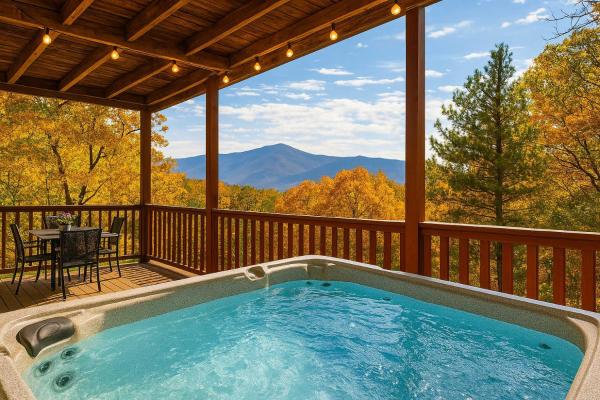 A la foto es mostra l'objecte Private Mtn Views~ Movie Theater~HotTub~Pool Table situat a la ciutat de Sevierville.