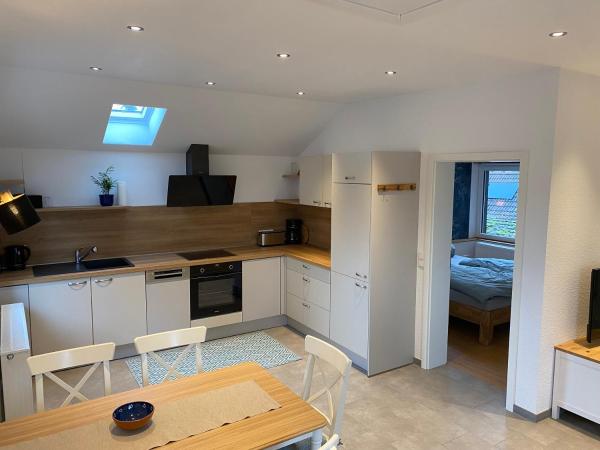 På bildet vises objektet Ferienwohnung Unter den Eichen Wienhausen som ligger i byen Wienhausen.