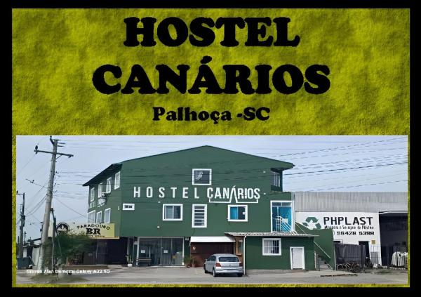 照片显示了位于Palhoça市的Hostel Canarios物件。