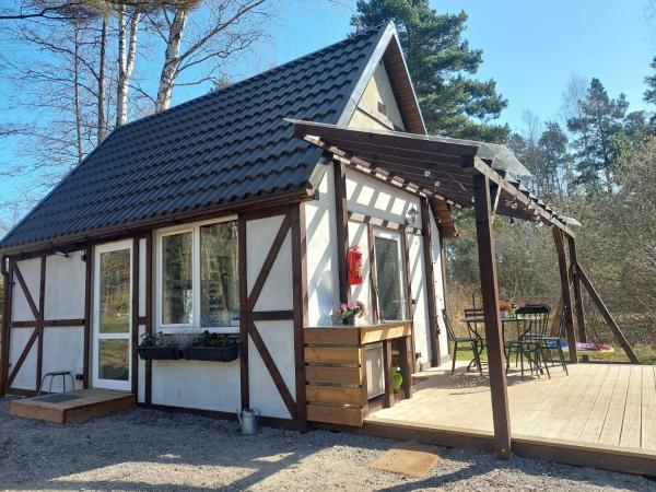 Na foto é possível ver o objeto Small 24 sq m house for 6 people with 2 extra beds localizado na cidade de Plieņciems.