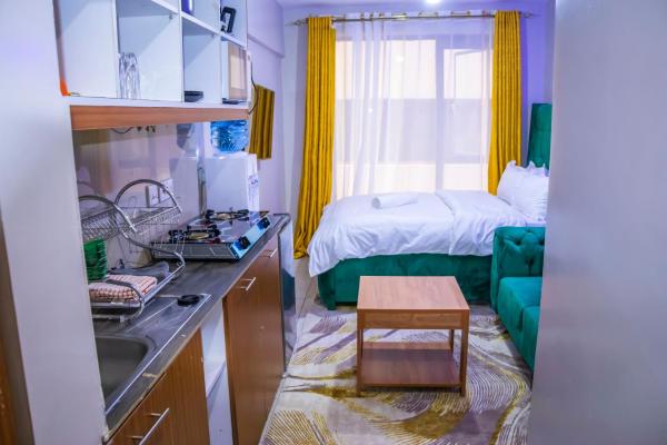 A la foto es mostra l'objecte Golos STUDIO APARTMENT with swimming Pool situat a la ciutat de Kiambu.