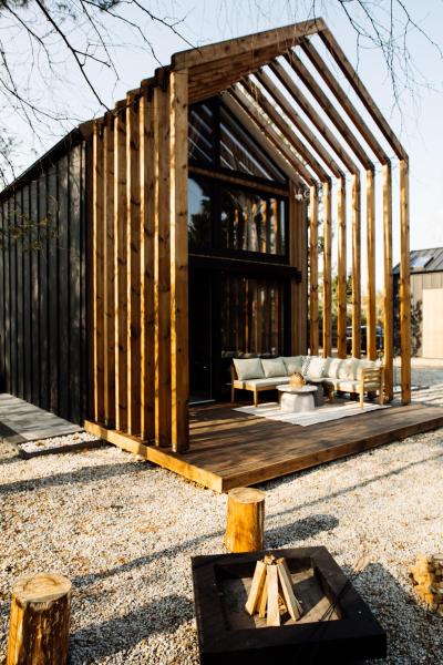 Nella foto è visibile l'oggetto Czarne Domki situato nella città di Ludwin.