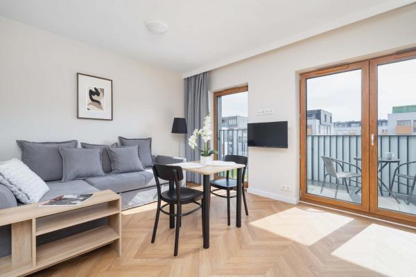 A la foto es mostra l'objecte Exceptional Studio in Katowice with Parking by Noclegi Renters situat a la ciutat de Katowice.