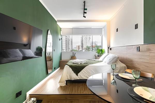 A la foto es mostra l'objecte ARK Houses: Estúdio moderno e completo no Gonzaga situat a la ciutat de Santos.