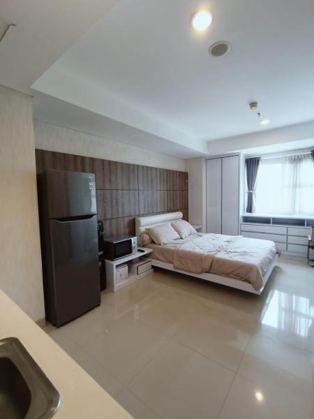The photo shows the Cheap North 1121 comfortable Apartemen in Cikarang located in the city of Jatirarangan.