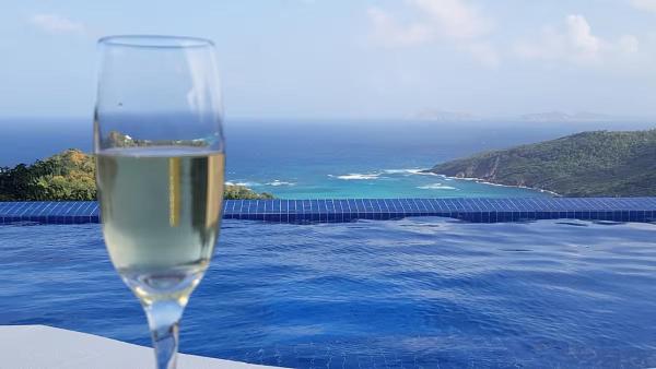 På billedet ses objektet Caribbean Villa with pool and views beliggende i byen Crescent Beach.