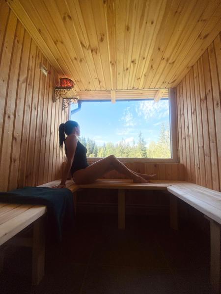 På billedet ses objektet Cabana Ski Calimani beliggende i byen Bărcuţ.