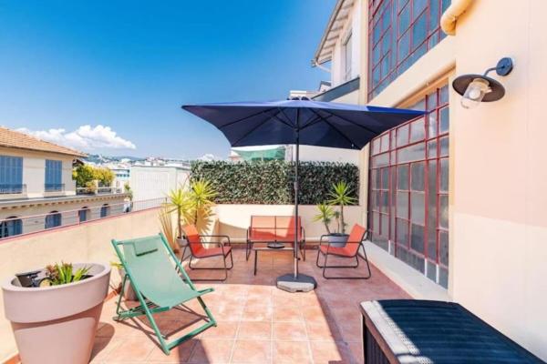 LAMARTINE - Studio w terrace and AC Very central, Nizza